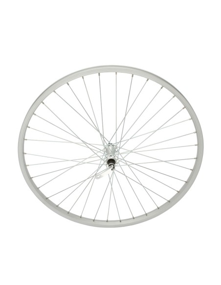 26 x 1.50 Alloy Front Wheel 36 Spoke 14g UCP 3/8 Q.R/Axle Single Wall Silver.